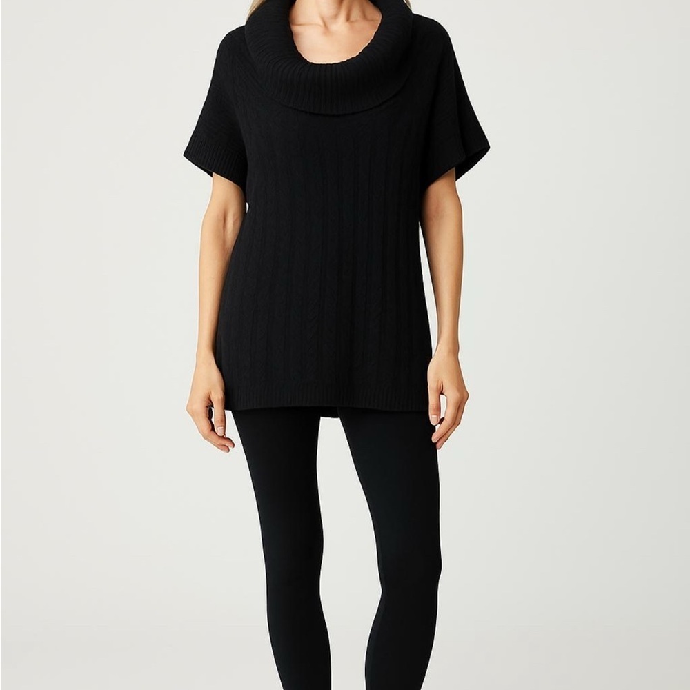 Calvin Klein Black Cowl Neck Sweater